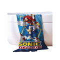 Blue-Multicoloured - Side - Sonic The Hedgehog Bounce Cotton Beach Towel