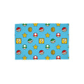 Blue-Multicoloured - Front - Super Mario Continue Rotary Fleece Blanket