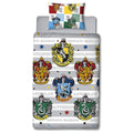 Multicoloured - Front - Harry Potter Crest Duvet Cover Set