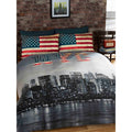 Multicoloured - Back - Catherine Lansfield New York Skyline Duvet Cover Set