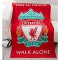 Red - Back - Liverpool FC You´ll Never Walk Alone Blanket