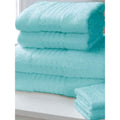 Turquoise - Front - Windsor Striped Towel Bale Set (Pack of 6)