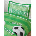 Green-White - Back - Rapport Goal Football Duvet Cover Set