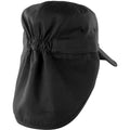 Black - Back - Result Unisex Headwear Folding Legionnaire Hat - Cap