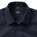 Bright Navy - Lifestyle - Russell Collection Mens Long Sleeve Easy Care Tailored Oxford Shirt