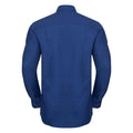 Bright Royal - Back - Russell Collection Mens Long Sleeve Easy Care Oxford Shirt