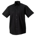 Black - Front - Russell Collection Mens Short Sleeve Ultimate Non-Iron Shirt