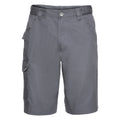 Convoy Grey - Front - Russell Workwear Twill Shorts
