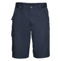 French Navy - Front - Russell Workwear Twill Shorts