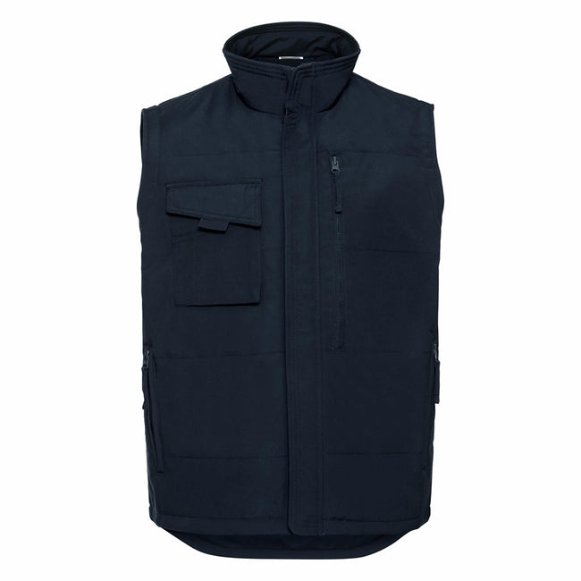 French Navy - Front - Russell Mens Workwear Gilet Jacket