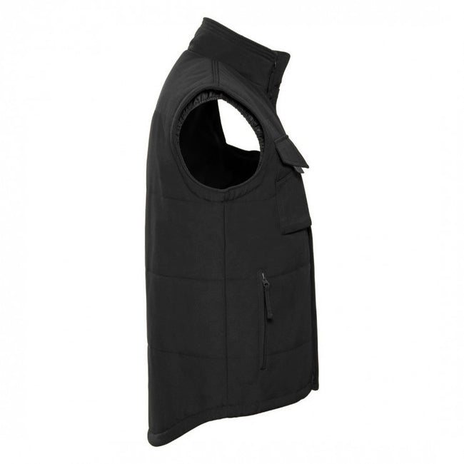 Black - Back - Russell Mens Workwear Gilet Jacket