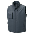 Convoy Grey - Front - Russell Mens Workwear Gilet Jacket