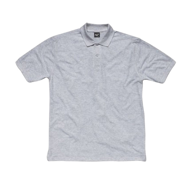 Light Oxford - Front - SG Mens Ring-Spun Cotton Short Sleeve Polo Shirt