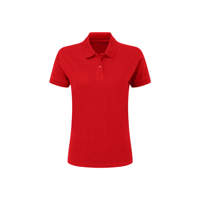 Red - Front - SG Ladies-Womens Polycotton Short Sleeve Polo Shirt