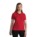 Red - Back - SG Ladies-Womens Polycotton Short Sleeve Polo Shirt
