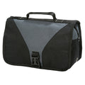 Dark Grey-Black - Front - Shugon Bristol Folding Travel Toiletry Bag - 4 Litres