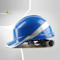 Blue - Side - Venitex Hi-Vis Baseball PPE Safety Helmet