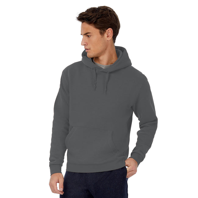 Steel Grey - Back - B&C Mens Hooded Sweatshirt - Hoodie