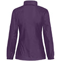 Purple - Back - B&C Womens-Ladies Sirocco Lightweight Windproof, Showerproof & Water Repellent Jacket