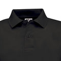 Black - Back - B&C Kids-Childrens Unisex Safran Polo Shirt
