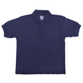 Navy Blue - Front - B&C Kids-Childrens Unisex Safran Polo Shirt