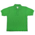 Real Green - Front - B&C Kids-Childrens Unisex Safran Polo Shirt