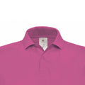 Fuchsia - Side - B&C ID.001 Mens Short Sleeve Polo Shirt