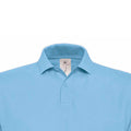 Light Blue - Side - B&C ID.001 Mens Short Sleeve Polo Shirt