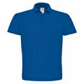 Royal - Front - B&C ID.001 Mens Short Sleeve Polo Shirt