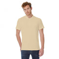 Sand - Back - B&C ID.001 Mens Short Sleeve Polo Shirt