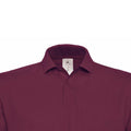 Wine - Side - B&C ID.001 Mens Short Sleeve Polo Shirt