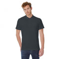 Anthracite - Back - B&C ID.001 Mens Short Sleeve Polo Shirt