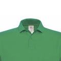 Kelly Green - Side - B&C ID.001 Mens Short Sleeve Polo Shirt