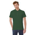 Bottle Green - Back - B&C ID.001 Mens Short Sleeve Polo Shirt
