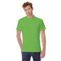 Real Green - Back - B&C ID.001 Mens Short Sleeve Polo Shirt