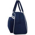 French Navy-White - Back - Bagbase Retro Bowling Bag (23 Litres)