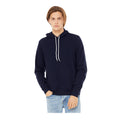 Navy Blue - Back - Bella + Canvas Unisex Pullover Polycotton Fleece Hooded Sweatshirt - Hoodie