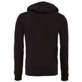 Dark Grey Heather - Back - Canvas Unixex Zip-up Polycotton Fleece Hooded Sweatshirt - Hoodie