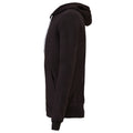 Dark Grey Heather - Side - Canvas Unixex Zip-up Polycotton Fleece Hooded Sweatshirt - Hoodie