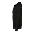 DTG Black - Side - Canvas Unixex Zip-up Polycotton Fleece Hooded Sweatshirt - Hoodie