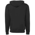 DTG Grey - Back - Canvas Unixex Zip-up Polycotton Fleece Hooded Sweatshirt - Hoodie