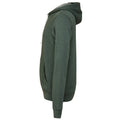 Heather Forest - Side - Canvas Unixex Zip-up Polycotton Fleece Hooded Sweatshirt - Hoodie
