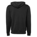 Black - Back - Canvas Unixex Zip-up Polycotton Fleece Hooded Sweatshirt - Hoodie