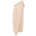 Peach - Side - Canvas Unixex Zip-up Polycotton Fleece Hooded Sweatshirt - Hoodie