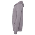 Storm Grey - Side - Canvas Unixex Zip-up Polycotton Fleece Hooded Sweatshirt - Hoodie