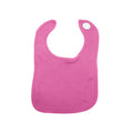 Bubble Gum Pink - Front - Babybugs Baby Bib - Baby And Toddlerwear