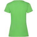 Lime - Back - Fruit Of The Loom Ladies-Womens Lady-Fit Valueweight Short Sleeve T-Shirt