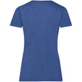Retro Heather Royal - Back - Fruit Of The Loom Ladies-Womens Lady-Fit Valueweight Short Sleeve T-Shirt