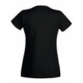 Black - Back - Fruit Of The Loom Ladies Lady-Fit Valueweight V-Neck Short Sleeve T-Shirt