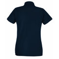 Deep Navy - Back - Fruit Of The Loom Ladies Lady-Fit Premium Short Sleeve Polo Shirt